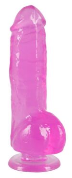 Dildo Jerry Giant – przezroczysty róż - obrazek 3