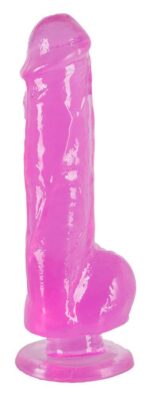 Dildo Jerry Giant – przezroczysty róż - obrazek 4