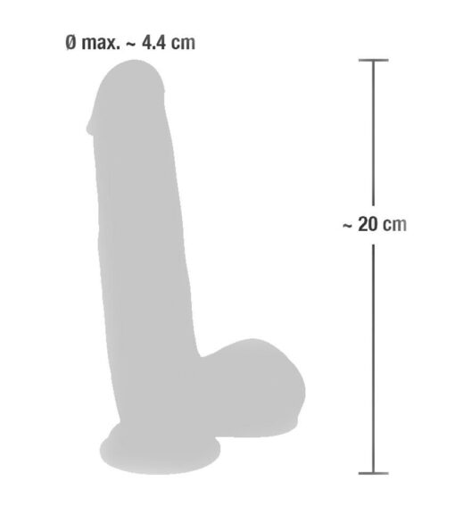 Dildo z medycznego silikonu – 20 cm - obrazek 8