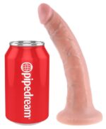 King Cock – realistyczne dildo – 7 cali – cielisty - obrazek 2