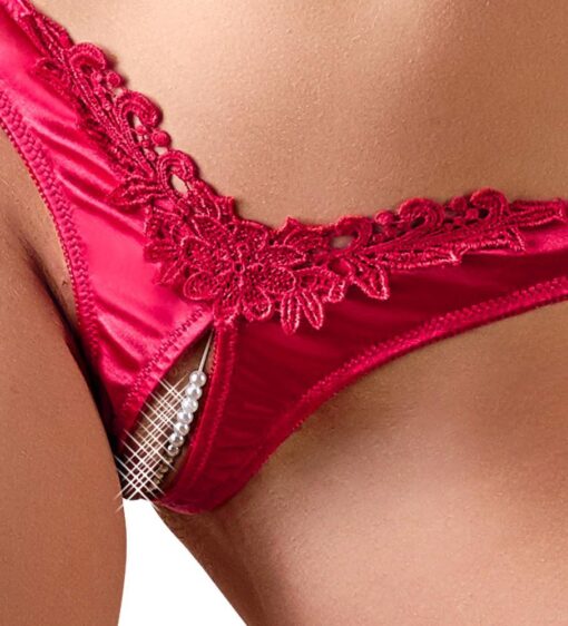 Briefs pearls red m - obrazek 4
