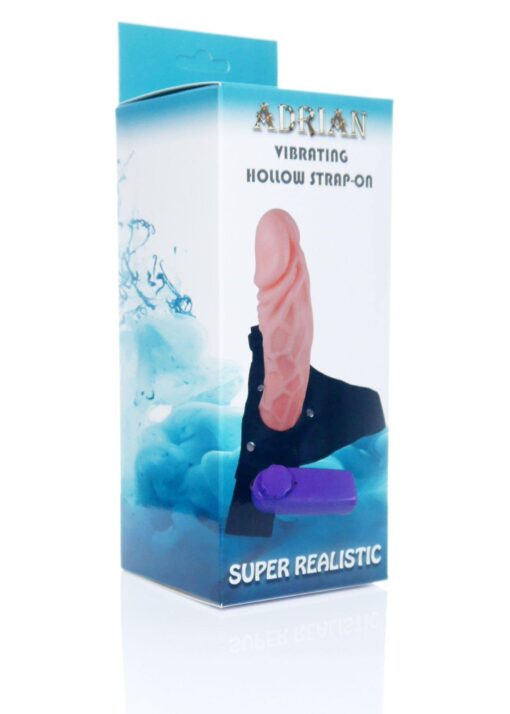 Proteza – hollow strap-on Adrian, wibrująca - obrazek 4