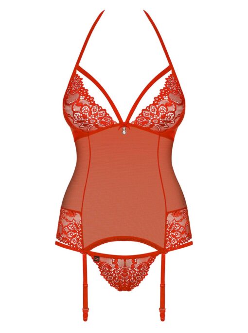 Bielizna-838-cor-3 gorset i stringi l/xl - obrazek 5