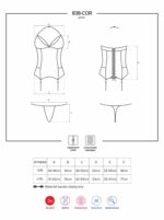 Bielizna-838-cor-3 gorset i stringi l/xl - obrazek 7