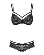 Bielizna-860-set-1 komplet 2-częściowy czarny s/m - obrazek 5