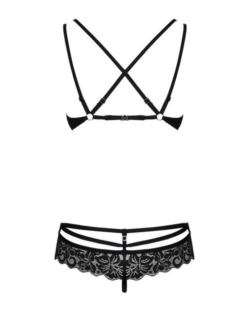 Bielizna-860-set-1 komplet 2-częściowy czarny s/m - obrazek 6