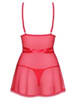 Bielizna-lovlea babydoll czerwona s/m - obrazek 6