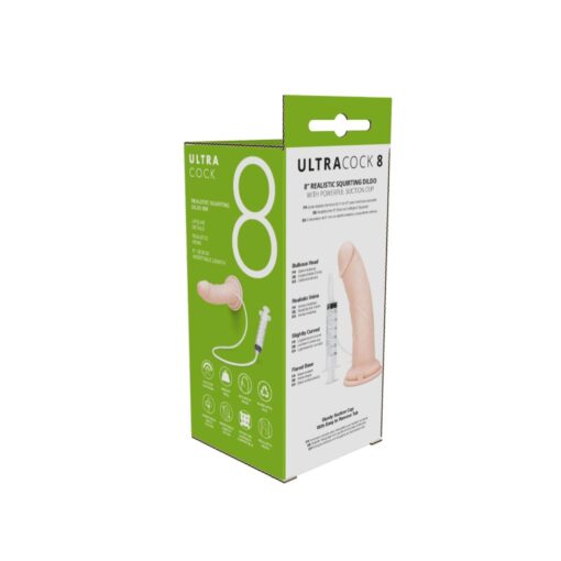 Me you us ultracock realistic squirting dildo 8in - obrazek 3