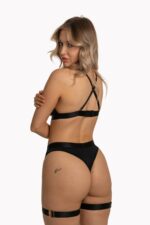 Seila set black (bra+string) s/m - obrazek 4