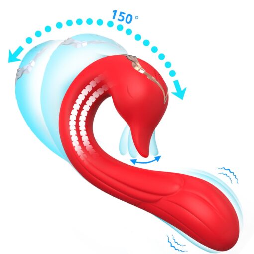 Wibrator Swan – czerwony – 9 funkcji - obrazek 4