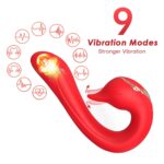 Wibrator Swan – czerwony – 9 funkcji - obrazek 6