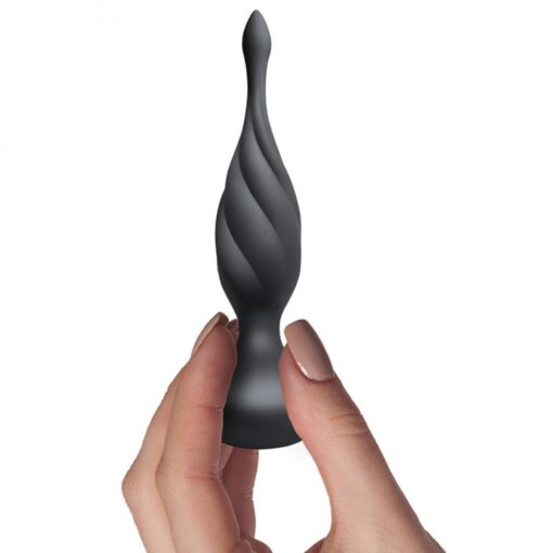 Rocks-Off Petite Sensations Discover – wibrujący plug analny, czarny - obrazek 2