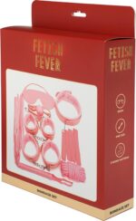 Fetish fever - bondage set - 7 pieces - pink - obrazek 2