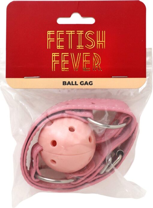 Fetish Fever – knebel kulkowy – różowy - obrazek 2
