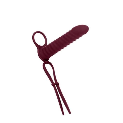 Strap-on Pure Passion Rori – czerwone wino - obrazek 2