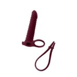 Strap-on Pure Passion Rori – czerwone wino - obrazek 4