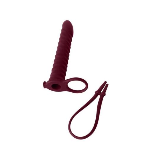 Strap-on Pure Passion Rori – czerwone wino - obrazek 4