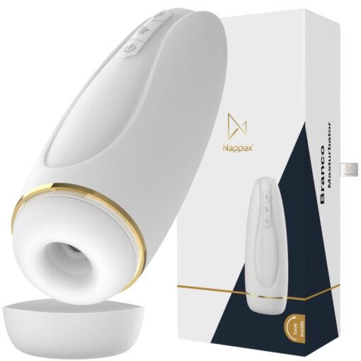 Masturbator - nappex™ branco white - premium mastubators (10 languages) - obrazek 7