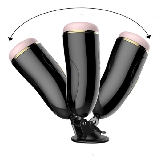 Masturbator – Vibrating Masturbation Cup USB 7 + Interactive Function / Talk Mode – masturbator z funkcją dźwięku i interaktywną wibracją - obrazek 2