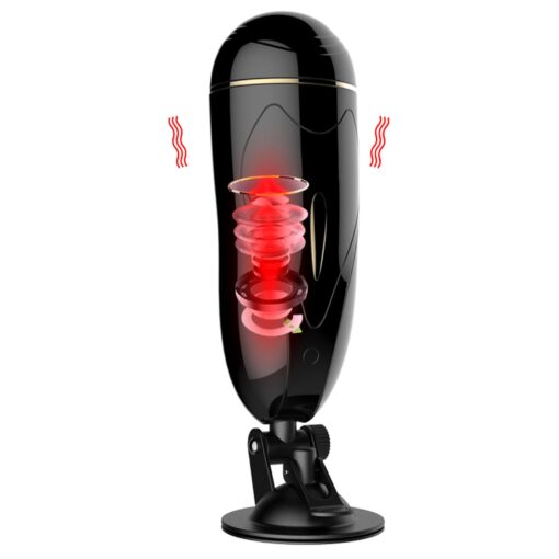 Masturbator – Vibrating Masturbation Cup USB 7 + Interactive Function / Talk Mode – masturbator z funkcją dźwięku i interaktywną wibracją - obrazek 3