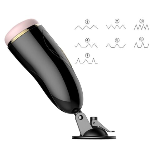 Masturbator – Vibrating Masturbation Cup USB 7 + Interactive Function / Talk Mode – masturbator z funkcją dźwięku i interaktywną wibracją - obrazek 4