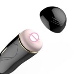 Masturbator – Vibrating Masturbation Cup USB 7 + Interactive Function / Talk Mode – masturbator z funkcją dźwięku i interaktywną wibracją - obrazek 7