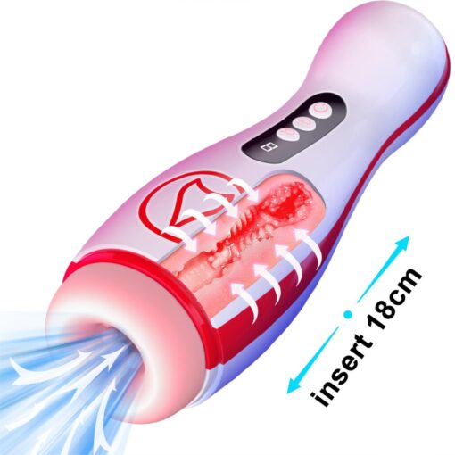 Masturbator – wibrujący kubek – 7 trybów ssania, 7 trybów wibracji - obrazek 2