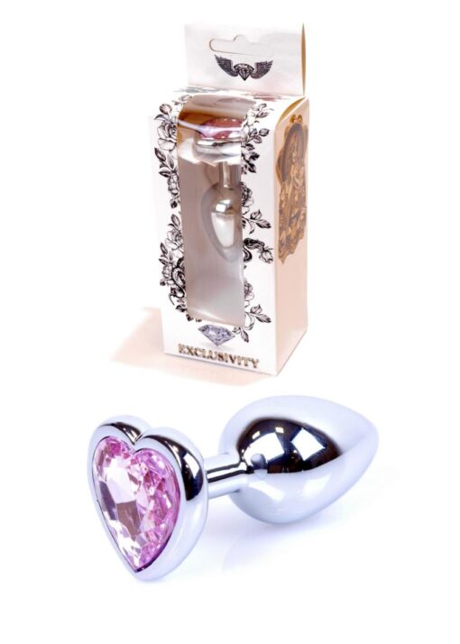 Plug-jewellery silver  heart plug- rose - obrazek 8