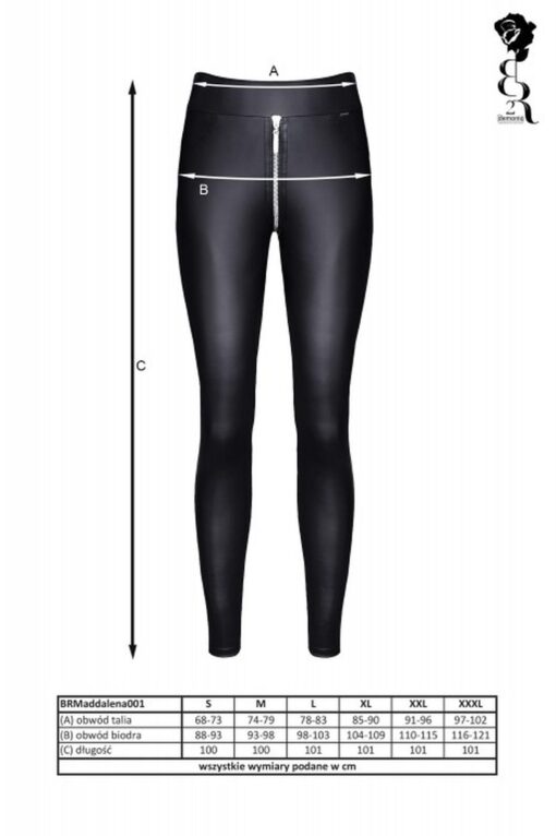 Bielizna - brmaddalena001 leginsy czarne rozmiar xxl - obrazek 9