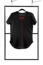 T-shirt men black m fashion - obrazek 2