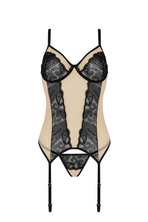 Bielizna-daisy corset beige l/xl - obrazek 3
