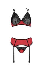 Bielizna-magnolia set red s/m - obrazek 3