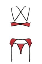Bielizna-magnolia set red s/m - obrazek 4