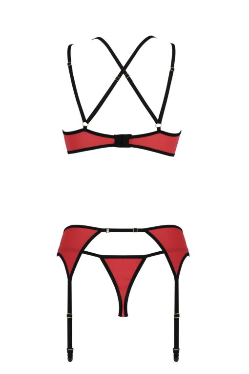 Bielizna-magnolia set red s/m - obrazek 4