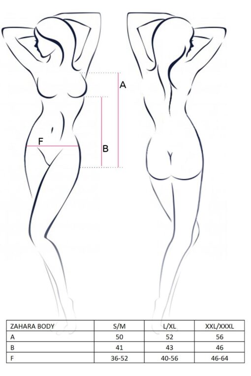 Bielizna-zahara body black l/xl - casmir - obrazek 3