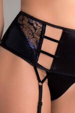 Bielizna – komplet Meredith z otwartym biustonoszem czarny L/XL – Casmir - obrazek 3