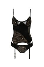 Bielizna-lara corset black xxl/xxxl - casmir - obrazek 3