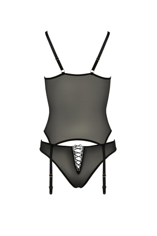 Bielizna-lara corset black xxl/xxxl - casmir - obrazek 4