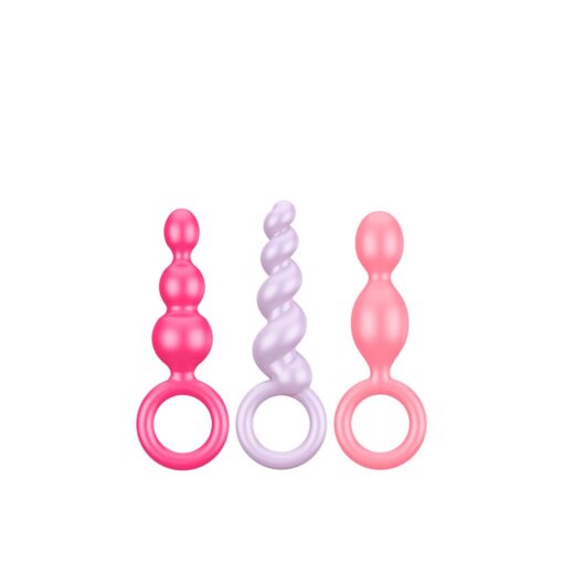 Zestaw - Satisfyer Plugs Colored (3 sztuki) - obrazek 1