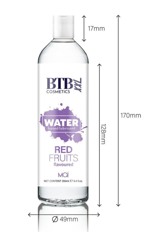 BTB lubrykant na bazie wody o smaku czerwonych owoców 250 ml - obrazek 3