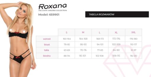 Półbiustonosz i stringi 6599 s - obrazek 4