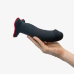 Fun Factory - The Boss Stub czarny/czerwony – dildo realistyczne - obrazek 3