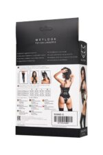 Wetlook Body Sherrie – erotyczne body czarne, rozmiar L - obrazek 6