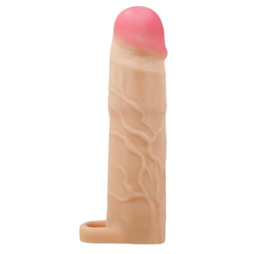 Pretty love – Gerd, cielisty, wydłużenie penisa o 3'' (76 mm) – nakładka wydłużająca penisa - obrazek 3