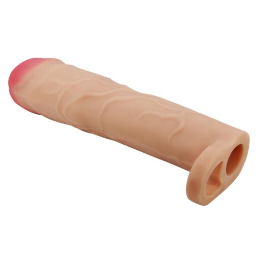 Pretty love – Gerd, cielisty, wydłużenie penisa o 3'' (76 mm) – nakładka wydłużająca penisa - obrazek 4