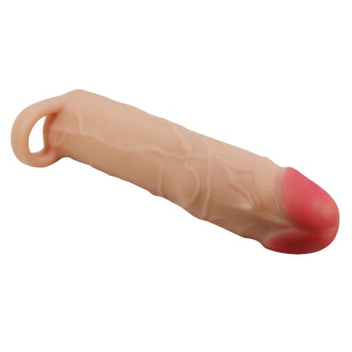 Pretty love – Gerd, cielisty, wydłużenie penisa o 3'' (76 mm) – nakładka wydłużająca penisa - obrazek 5
