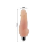 Mini wibrator w kształcie penisa – cielisty - obrazek 2