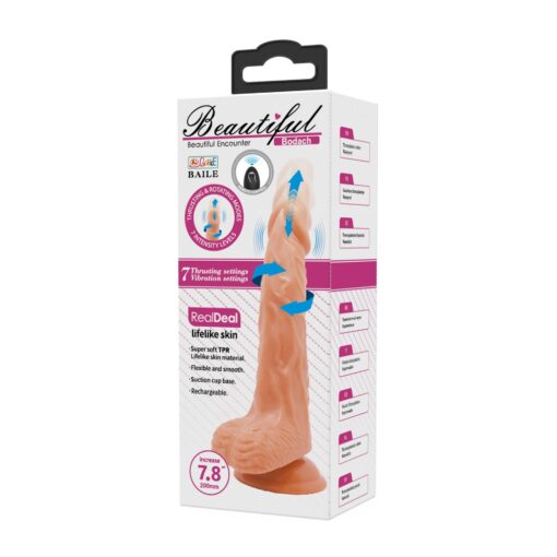 Baile – Bodach – 7,8", wibracje, rotacje, funkcja penetracji, pilot, przyssawka - obrazek 11