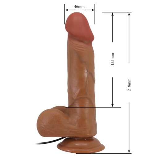 Bahamut, 8,5", super soft tpr, vibration bendable suction base - obrazek 10