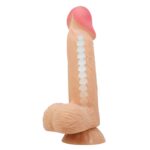 Baile – Sliding Skin 8,1", dildo cieliste, elastyczne, z przyssawką - obrazek 2